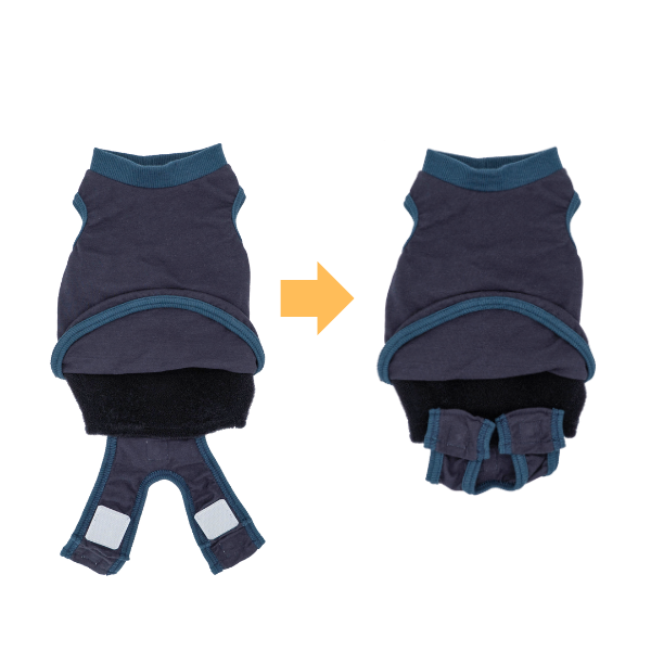 うんちキャッチおむつカバープーぱんつ（Ｒ） 背中側