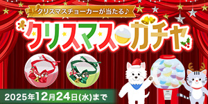 【クリスマスガチャキャンペーン】クリスマスのチョーカーが当たるかも♪