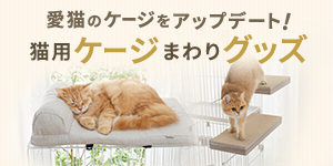 【猫用ケージまわりグッズ】猫用ステップ・天井ベッド・便利グッズまとめ