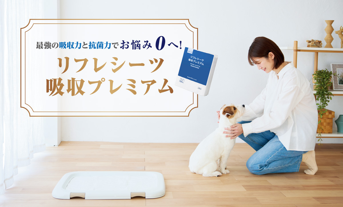リフレペットシーツ 吸収プレミアム（瞬間吸収 抗菌 ）｜ ペットシーツ 