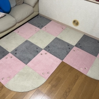 ラグタスタイルラグ　てくてく肉球